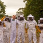 Beekeeping Club with Christie Family on Family Weekend