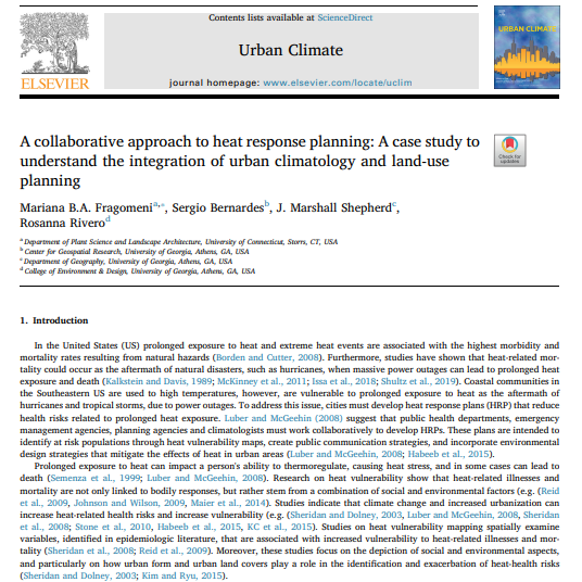 A collaborative approach to heat response planning
